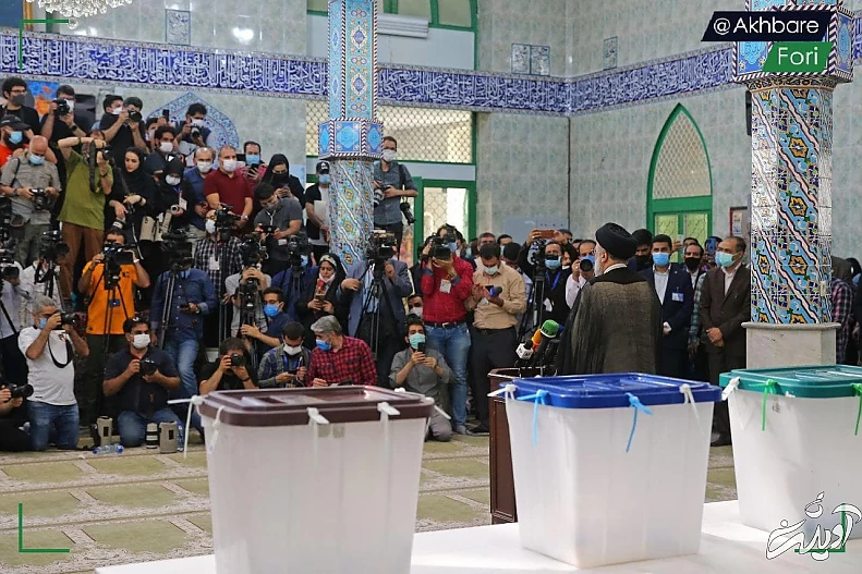 گزارش تصویری از رای دادن رئیسی